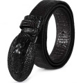 Wholesale plate buckle genuine crocodile leather belt